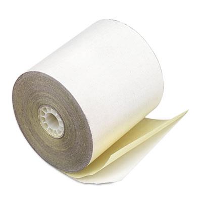 View larger image of Impact Printing Carbonless Paper Rolls, 2.25" x 70 ft, White/Canary, 50/Carton