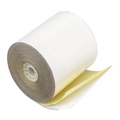 View larger image of Impact Printing Carbonless Paper Rolls, 3" x 90 ft, White/Canary, 50/Carton