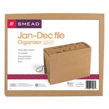 Indexed Expanding Kraft Files, 12 Sections, 1/12-Cut Tab, Letter Size, Kraft