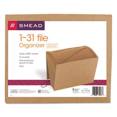 View larger image of Indexed Expanding Kraft Files, 31 Sections, 1/31-Cut Tab, Letter Size, Kraft