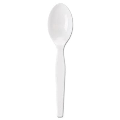 View larger image of Individually Wrapped Polystyrene Cutlery, Teaspoons, White, 1,000/Carton