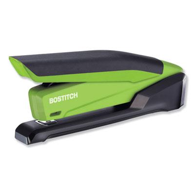View larger image of InPower One-Finger 3-in-1 Desktop Stapler with Antimicrobial Protection, 20-Sheet Capacity, Green/Black