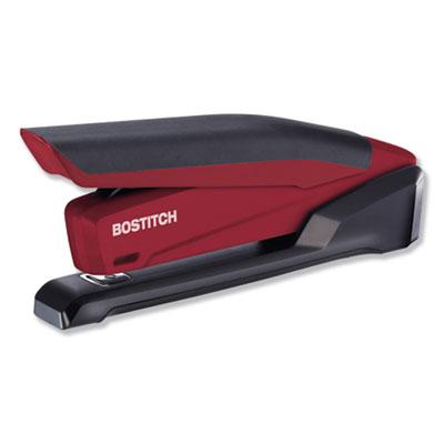 View larger image of InPower One-Finger 3-in-1 Desktop Stapler with Antimicrobial Protection, 20-Sheet Capacity, Red/Black