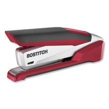 InPower One-Finger 3-in-1 Desktop Stapler with Antimicrobial Protection, 28-Sheet Capacity, Red/Silver