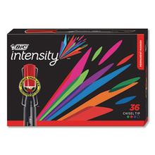 Intensity Chisel Tip Permanent Marker Value Pack, Broad, Assorted Colors, 36/Pack