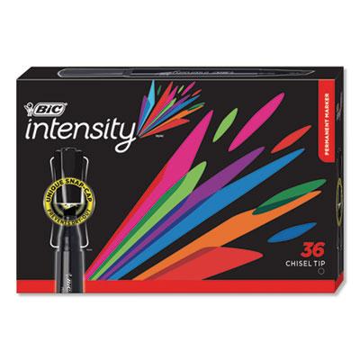 View larger image of Intensity Chisel Tip Permanent Marker Value Pack, Broad, Black, 36/Pack