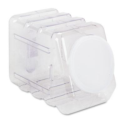 View larger image of Interlocking Storage Container with Lid, Clear Plastic