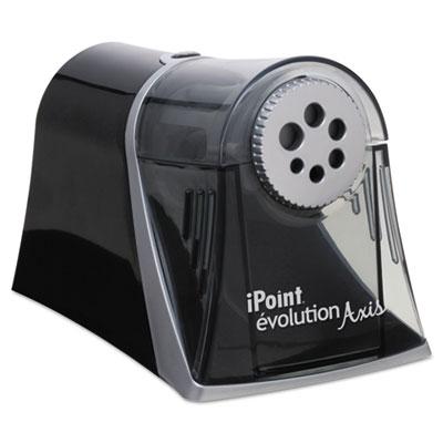 View larger image of iPoint Evolution Axis Pencil Sharpener, AC-Powered, 5" x 7.5" x 7.25", Black/Silver