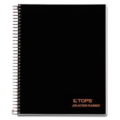 View larger image of JEN Action Planner, 1-Subject, Narrow Rule, Black Cover, (100) 8.5 x 6.75 Sheets