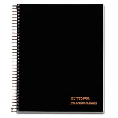 View larger image of JEN Action Planner, 1-Subject, Narrow Rule, Black Cover, (84) 8.5 x 6.75 Sheets