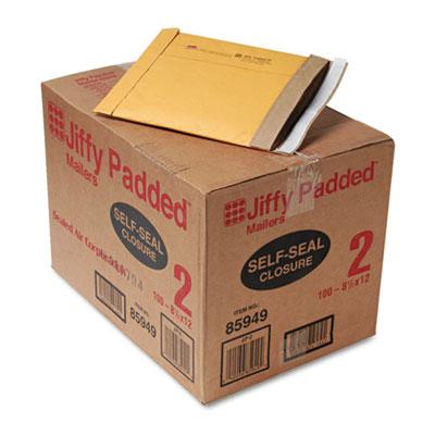 View larger image of Jiffy Padded Mailer, #2, Paper Padding, Self-Adhesive Closure, 8.5 x 12, Natural Kraft, 100/Carton