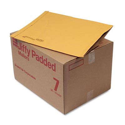 View larger image of Jiffy Padded Mailer, #7, Paper Padding, Fold-Over Closure, 14.25 x 20, Natural Kraft, 50/Carton