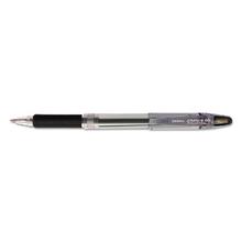 Jimnie Gel Pen Value Pack, Stick, Medium 0.7 mm, Black Ink, Clear/Black Barrel, 24/Box