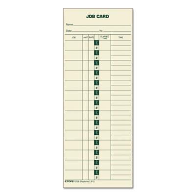 View larger image of Job Card for Cincinnati/Lathem/Simplex, 1 Side, 3 1/2 x 9, 500/Box