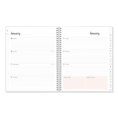 View larger image of Joselyn Weekly/Monthly Planner, Joselyn Floral Artwork, 11 x 8.5, Pink/Peach/Black Cover, 12-Month (Jan to Dec): 2024