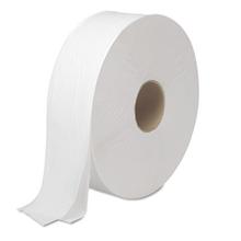 JRT Bath Tissue, Jumbo, Septic Safe, 2-Ply, White, 3.5" x 2,000 ft, 12" dia, 6 Rolls/Carton