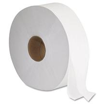 JRT Jumbo Bath Tissue, Septic Safe, 2-Ply, White, 3.3" x 1,375 ft, 12" dia, 6 Rolls/Carton