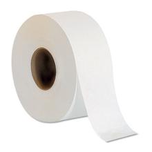 Jumbo Jr. Bathroom Tissue Roll, Septic Safe, 2-Ply, White, 3.5" x 1,000 ft, 8 Rolls/Carton