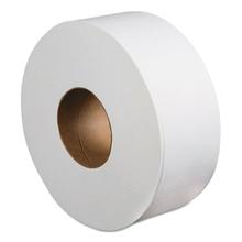 Jumbo Roll Bathroom Tissue, Septic Safe, 2-Ply, White, 3.4" x 1,000 ft, 12 Rolls/Carton