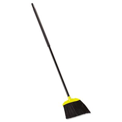 View larger image of Jumbo Smooth Sweep Angled Broom, 46" Handle, Black/Yellow, 6/Carton