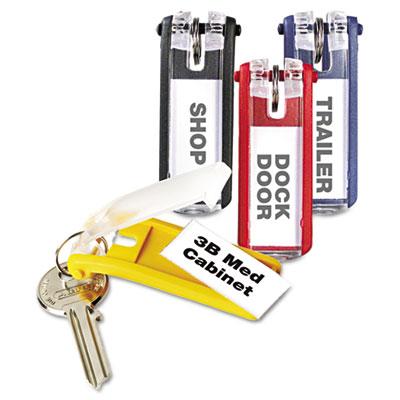 View larger image of Key Tags for Locking Key Cabinets, Plastic, 1.13 x 2.75, Assorted, 24/Pack