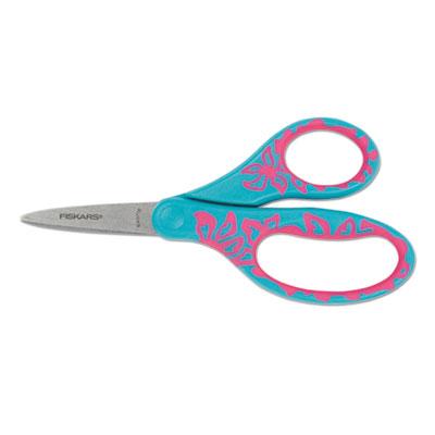 View larger image of Kids/Student Softgrip Scissors, Pointed Tip, 5" Long, 1.75" Cut Length, Assorted Straight Handles