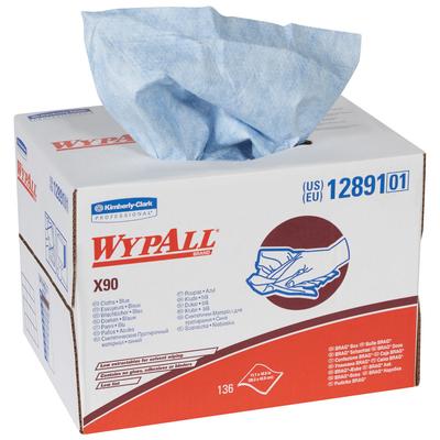 View larger image of Kimberly Clark® WypALL® X90 11.1 x 16.8" Blue Heavy-Duty Wipers Dispenser Box