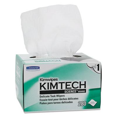 View larger image of Kimwipes, Delicate Task Wipers, 1-Ply, 4.4 x 8.4, Unscented, White, 286/Box, 60 Boxes/Carton