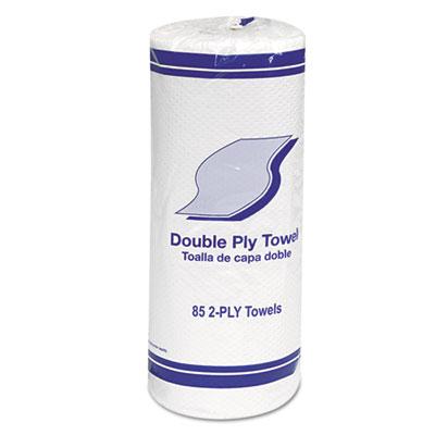 View larger image of Kitchen Roll Towels, 2-Ply, 11", White, 85/Roll, 30 Rolls/Carton