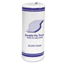 Kitchen Roll Towels, 2-Ply, 11", White, 85/Roll, 30 Rolls/Carton