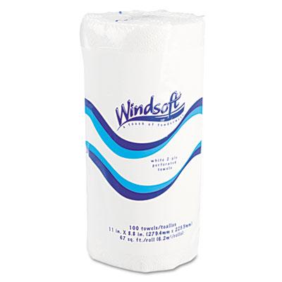 View larger image of Kitchen Roll Towels, 2 Ply, 11 x 8.8, White, 100/Roll