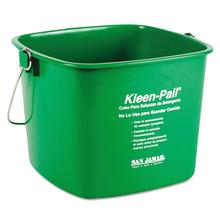 Kleen-Pail, 6 qt, Plastic, Green, 12/Carton