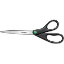 KleenEarth Scissors, 9" Long, 3.75" Cut Length, Black Straight Handle