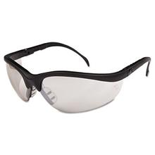 Klondike Safety Glasses, Black Matte Frame, Clear Mirror Lens
