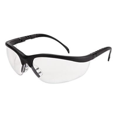 View larger image of Klondike Safety Glasses, Matte Black Frame, Clear Lens