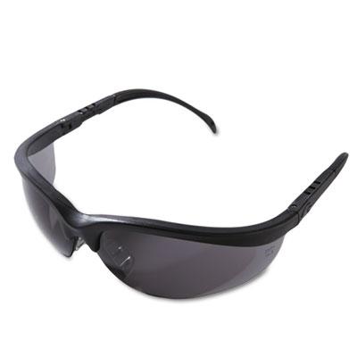 View larger image of Klondike Safety Glasses, Matte Black Frame, Gray Lens