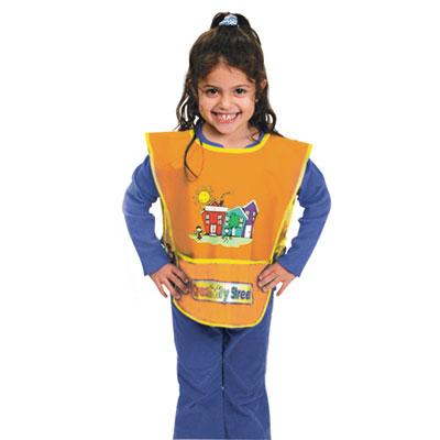View larger image of Kraft Artist Smock, Fits Kids Ages 3-8, Vinyl, One Size Fits All, Bright Colors