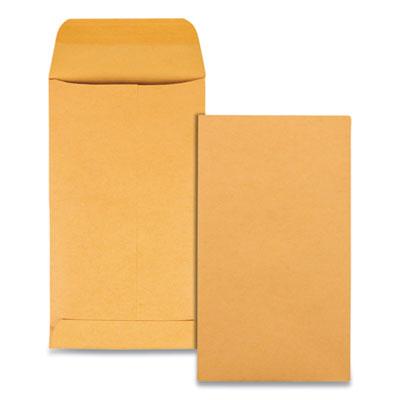 View larger image of Kraft Coin and Small Parts Envelope, 28 lb Bond Weight Kraft, #5 1/2, Square Flap, Gummed Closure, 3.13 x 5.5, Brown, 500/Box