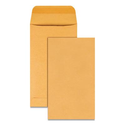 View larger image of Kraft Coin and Small Parts Envelope, 20 lb Bond Weight Kraft, #5 1/2, Square Flap, Gummed Closure, 3.13 x 5.5, Brown, 500/Box