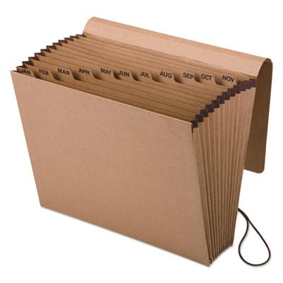 View larger image of Kraft Indexed Expanding File, 12 Sections, 1/12-Cut Tab, Letter Size, Brown