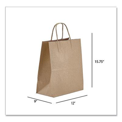 View larger image of Kraft Paper Bags, Regal, 12 x 9 x 15.75, Natural, 200/Carton