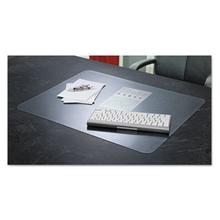 KrystalView Desk Pad with Antimicrobial Protection, Glossy Finish, 24 x 19, Clear