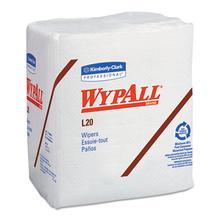 L20 Towels, 1/4 Fold, 4-Ply, 12.5 x 13, Unscented, White, 68/Pack, 12 Packs/Carton