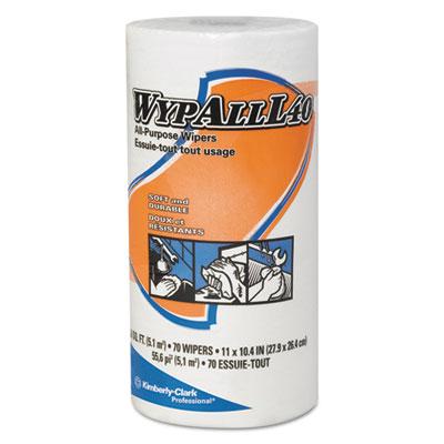 View larger image of L40 Towels, Small Roll, 10.4 x 11, White, 70/Roll, 24 Rolls/Carton