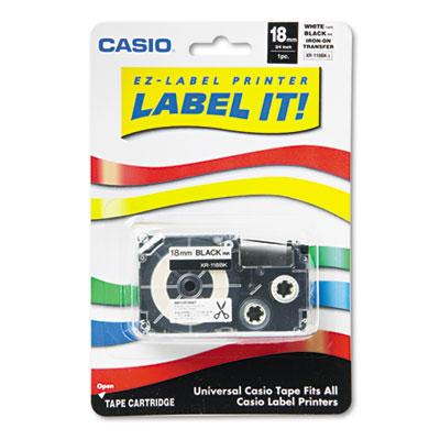 View larger image of Label Printer Iron-On Transfer Tape, 0.75" x 26 ft, Black on White
