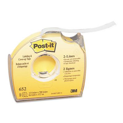 View larger image of Labeling and Cover-Up Tape, Non-Refillable, Clear Applicator, 0.33" x 700"