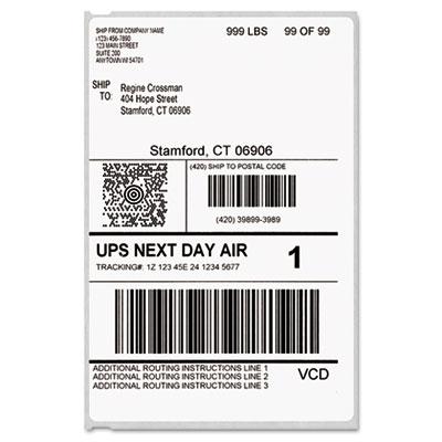 View larger image of LabelWriter Shipping Labels, 4" x 6", White, 220 Labels/Roll