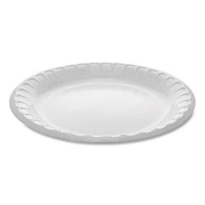 View larger image of Placesetter Deluxe Laminated Foam Dinnerware, Plate, 8.88" dia, White, 500/Carton
