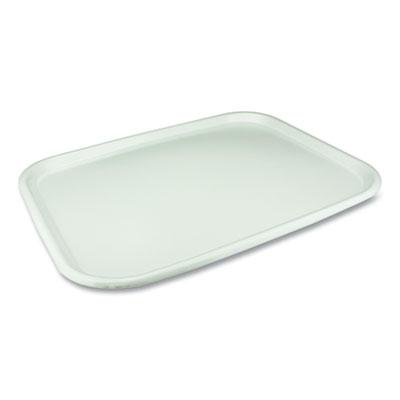 View larger image of Laminated Foam Serving Tray, 1-Compartment, 18 x 14 x 0.91, White, 100/Carton