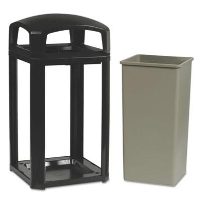 View larger image of Landmark Series Classic Dome Top Container, Plastic, 50 gal, Sable